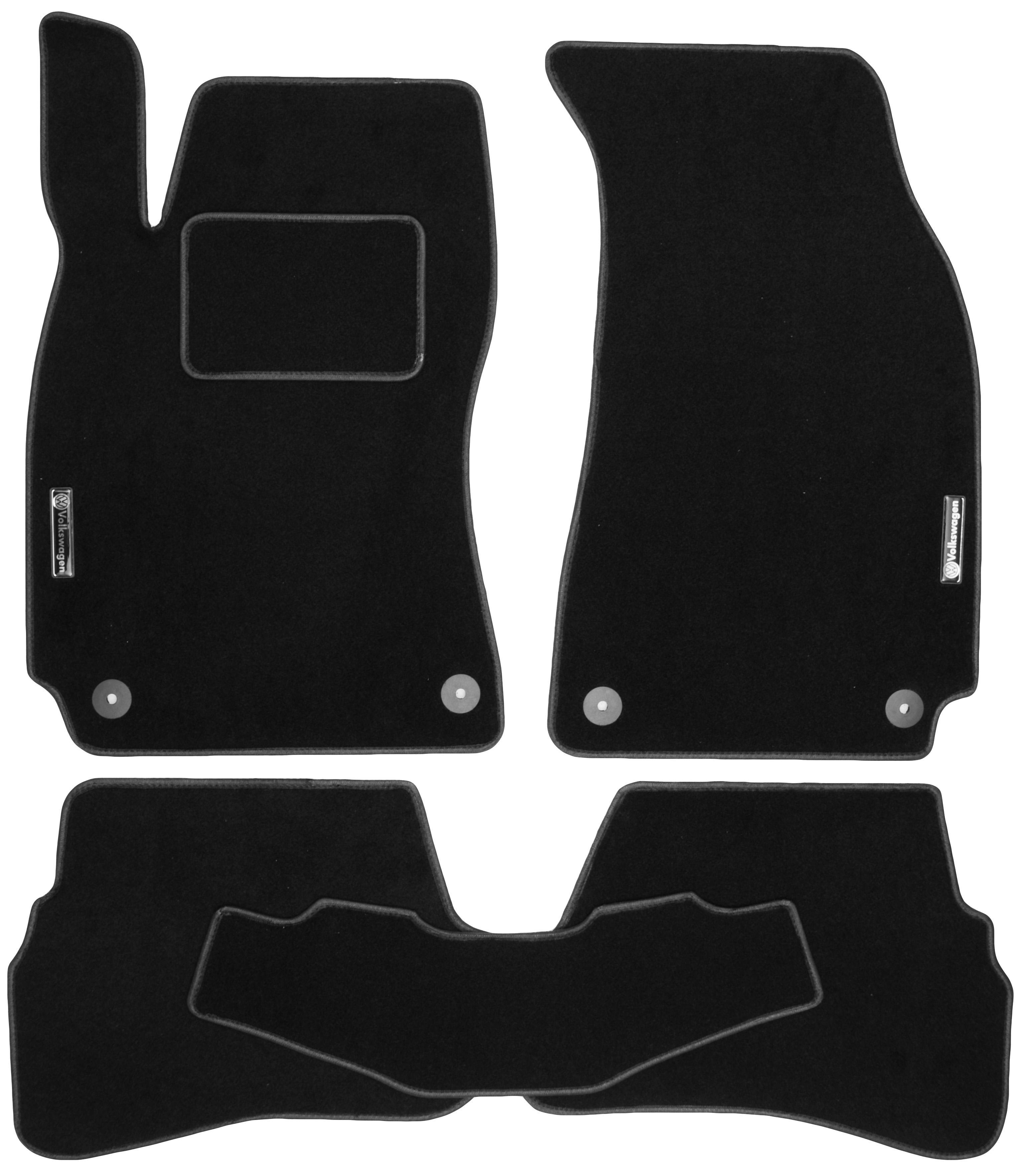 Коврики в салон для Volkswagen Passat B5 '97-05 текстильные Черный (21389)