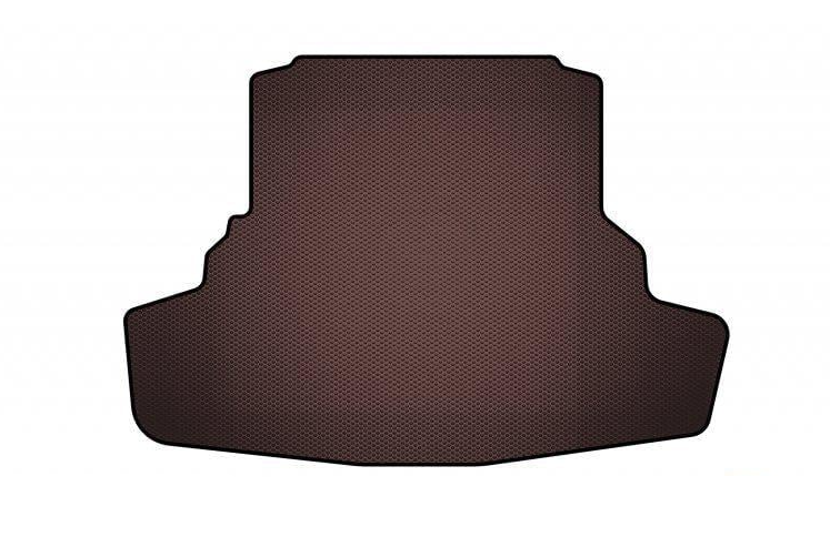 Коврик автомобильный резиновый в багажник Digital Designs Carsuit 5 мест 2018+ Base для Lexus GX460 2009-2023 рр. Коричневый