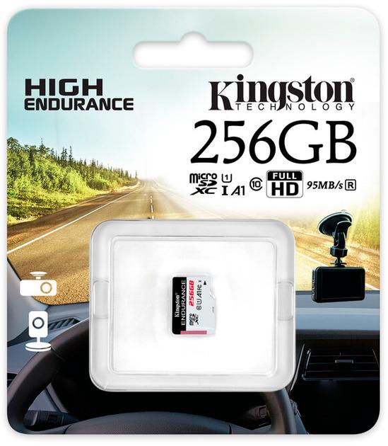 Карта пам'яті MicroSDXC Kingston High Endurance 256 Гб Class 10 UHS-I U1 A1 (SDCE/256GB) - фото 2