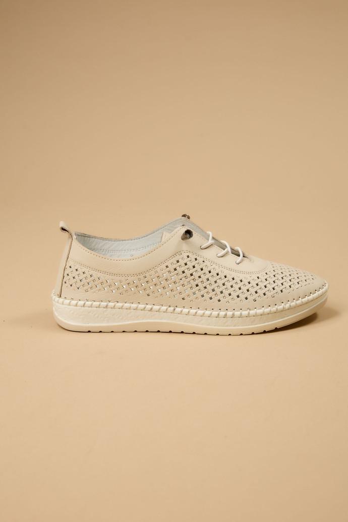 Мокасины женские Anna Lucci кожаные р. 41 Бежевый (194784) - фото 3 Мокасины женские Anna Lucci кожаные р. 41 Бежевый (194784) - фото 3