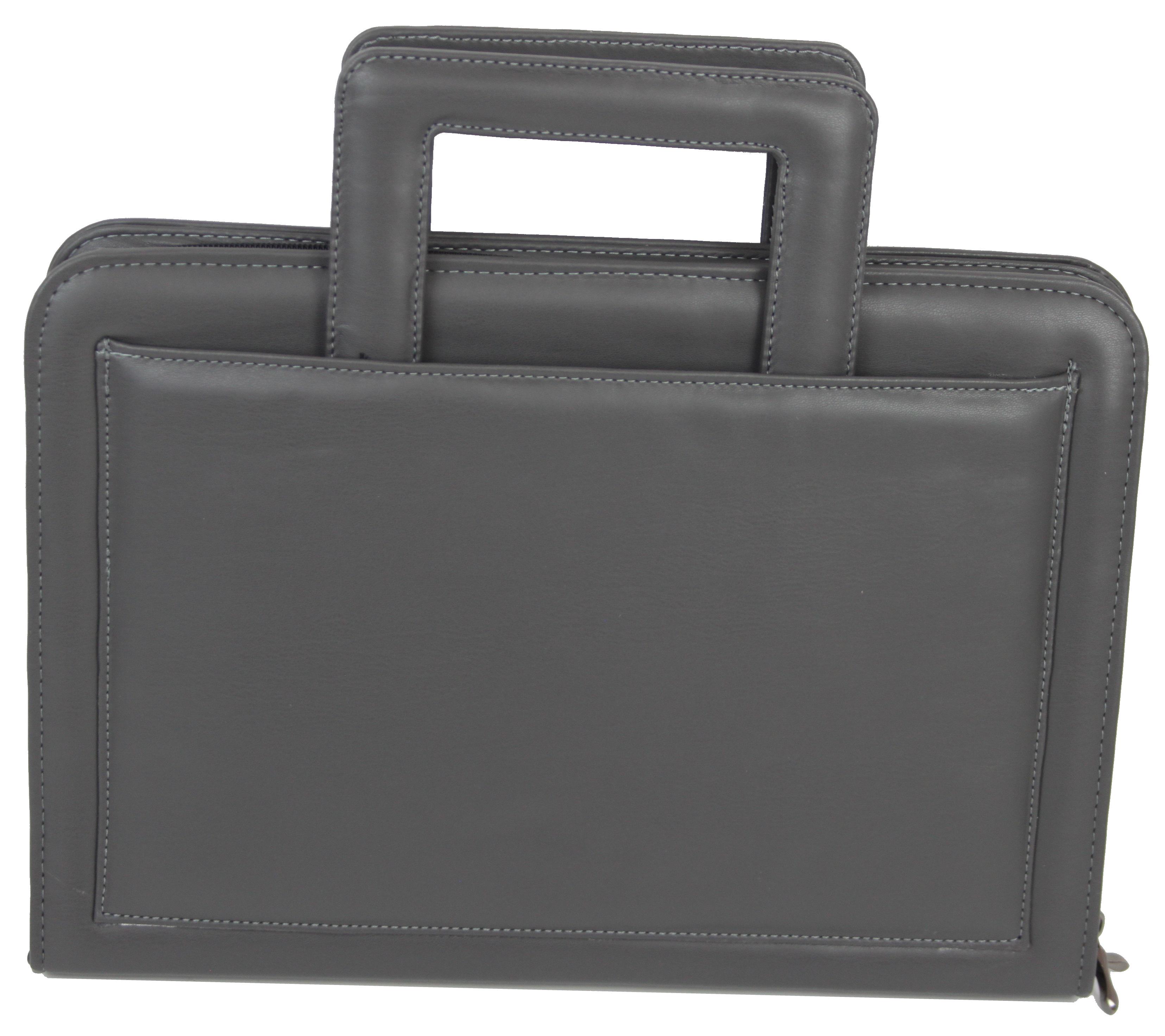 Папка-портфель Portfolio из экокожи Серый (Portak13 grey)