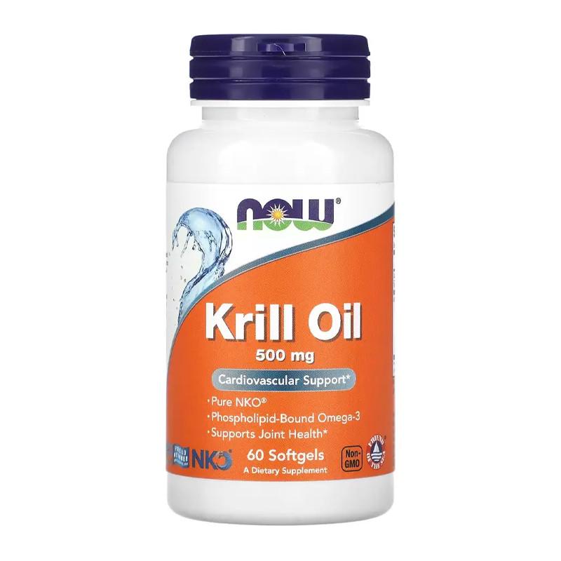 Масло криля NOW Krill Oil 500 мг 60 капс. (10512-01)