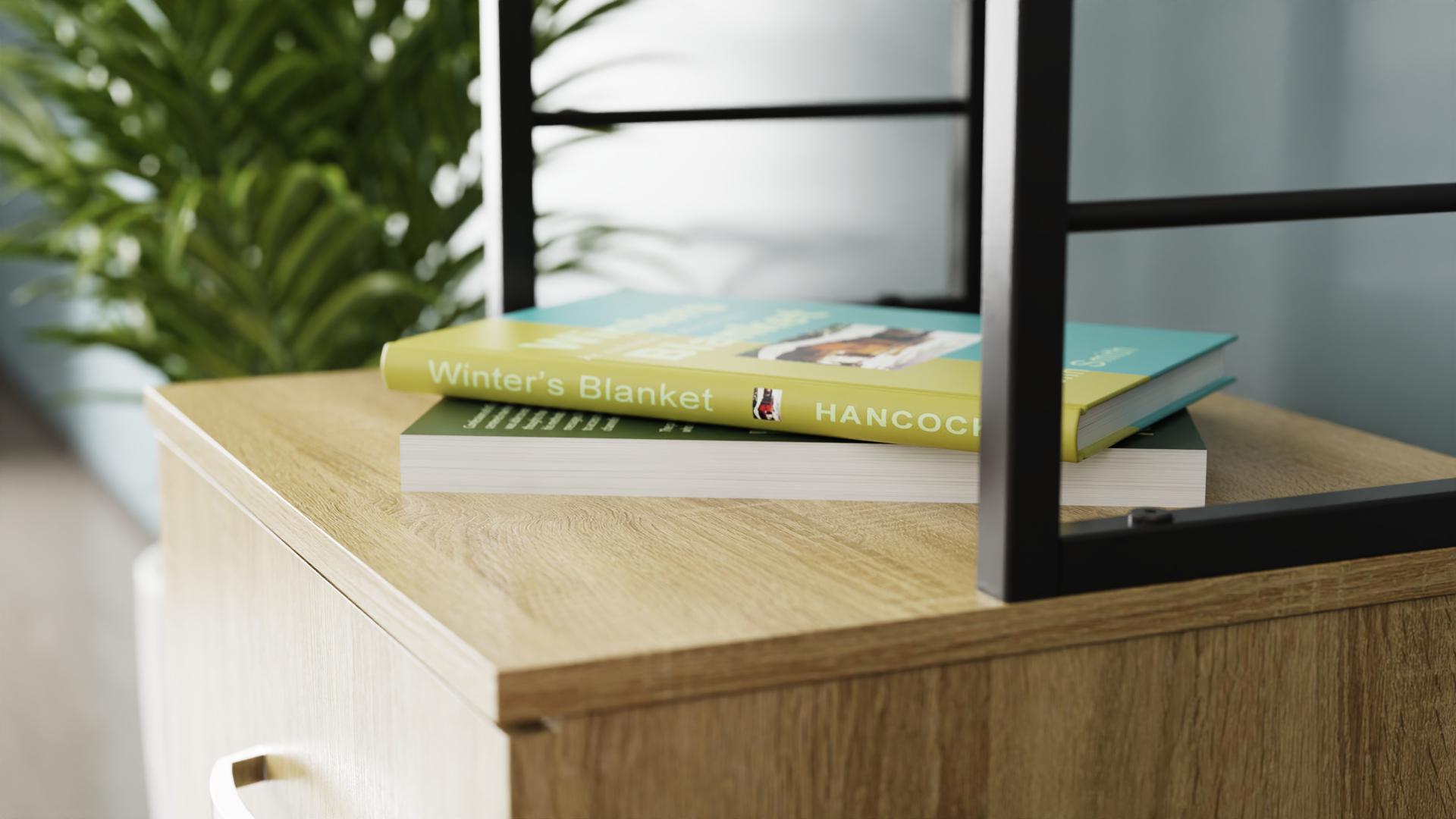 Стіл-тумба трансформер Ferrum-decor Смарт 4/1 з етажеркою метал/ДСП 16 мм 1430x1450x500 мм Чорний/Дуб Сонома (FRD-105126) - фото 5 Стіл-тумба трансформер Ferrum-decor Смарт 4/1 з етажеркою метал/ДСП 16 мм 1430x1450x500 мм Чорний/Дуб Сонома (FRD-105126) - фото 5