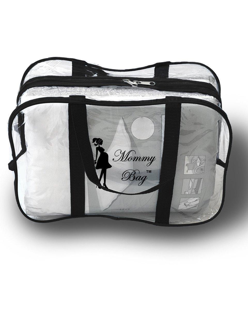 Сумка в роддом S Черный/Прозрачный (14584524)