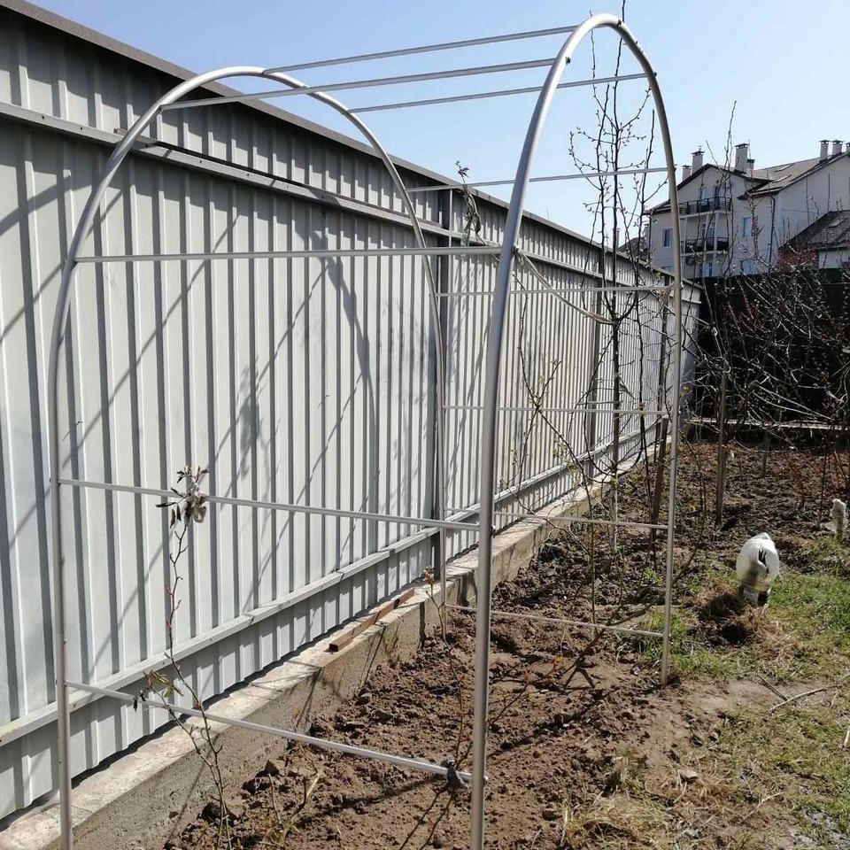 Опора для растений арка садовая 2800х2200х1000 мм d 24 мм/d 12 мм (АС-D24/D12-2800*2200*1000) - фото 8 Опора для растений арка садовая 2800х2200х1000 мм d 24 мм/d 12 мм (АС-D24/D12-2800*2200*1000) - фото 8