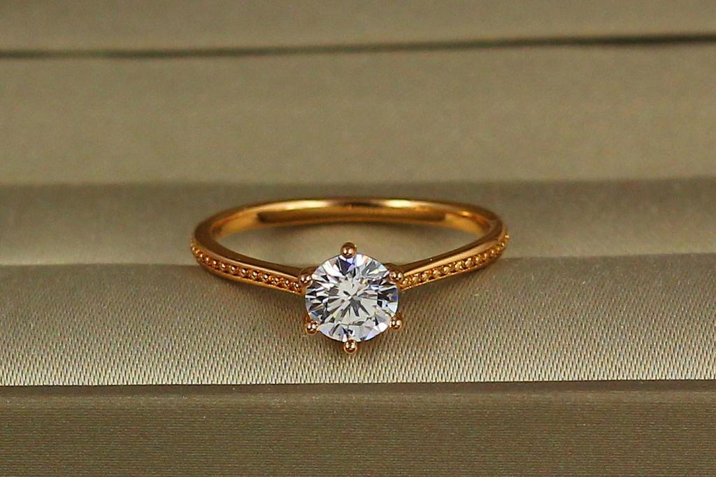 Кольцо Xuping Jewelry Деликат 6 мм р. 19 Золотистый Кольцо Xuping Jewelry Деликат 6 мм р. 19 Золотистый