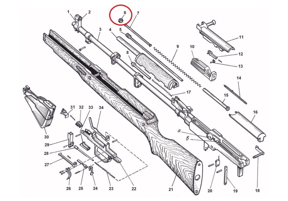 Шайба пружины возвратной СКС (1722712311) - фото 4 Шайба пружины возвратной СКС (1722712311) - фото 4