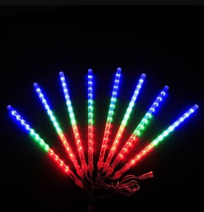 Гірлянда LED Бурульки для фасаду та вулиці 50 см 8 шт. Мультиколор (2104618857) - фото 5