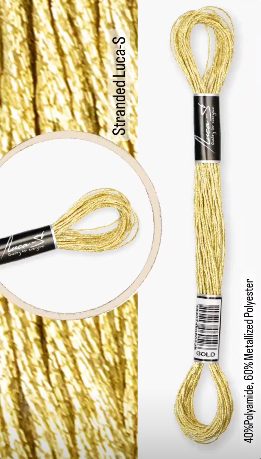 Муліне Luca-S металізоване блискуче Gold - фото 3 Муліне Luca-S металізоване блискуче Gold - фото 3