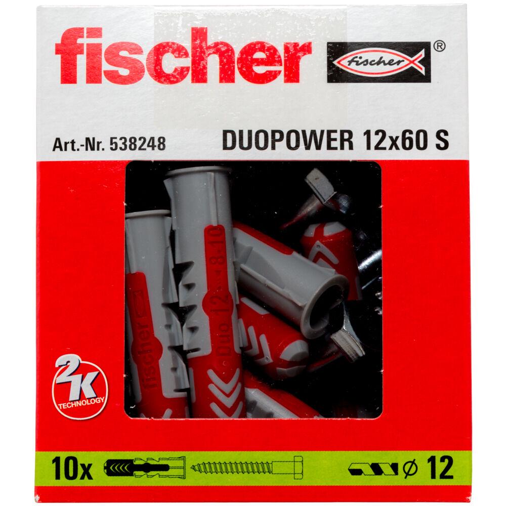Дюбель з шурупом Fischer Duopower універсальний/високотехнологічний S 12x60 мм (538248)