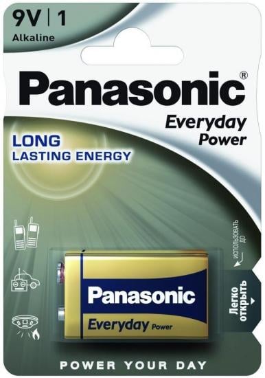 Батарейка лужна Panasonic Everyday Power 6LR61 (ERC-6LR61REE/1B)