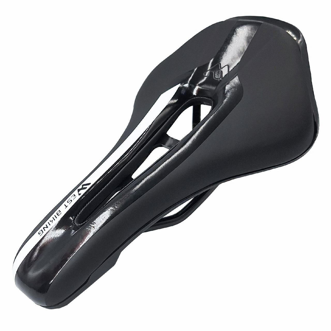 Сідло велосипедне West biking YP0801101 з вентиляційним отвором 25,5х15 см Чорний (G0001578)