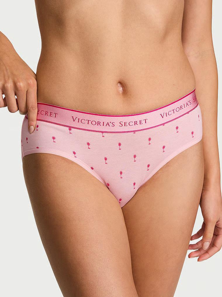 Трусики хипстеры Victoria's Secret Logo Cotton Hiphugger Panty Angel S Розовый (27272662)