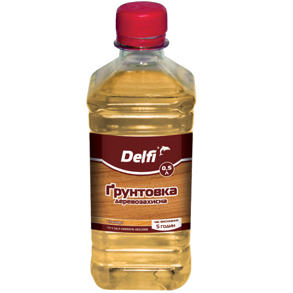 Грунтовка деревозащитная Delfi 0,5 л (000013173)