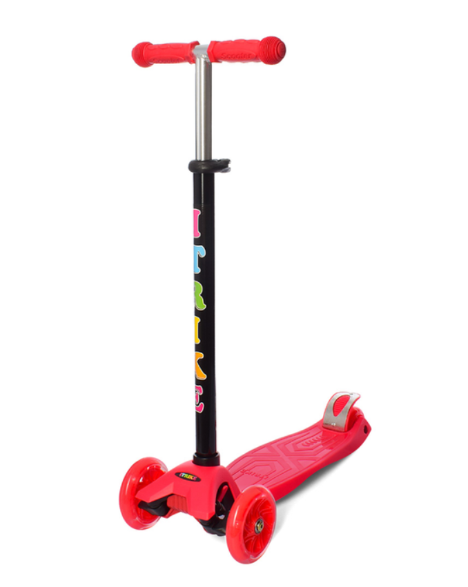 Самокат трехколесный iTrike MAXI с подсветкой колес Красный (JR 3-003-R)