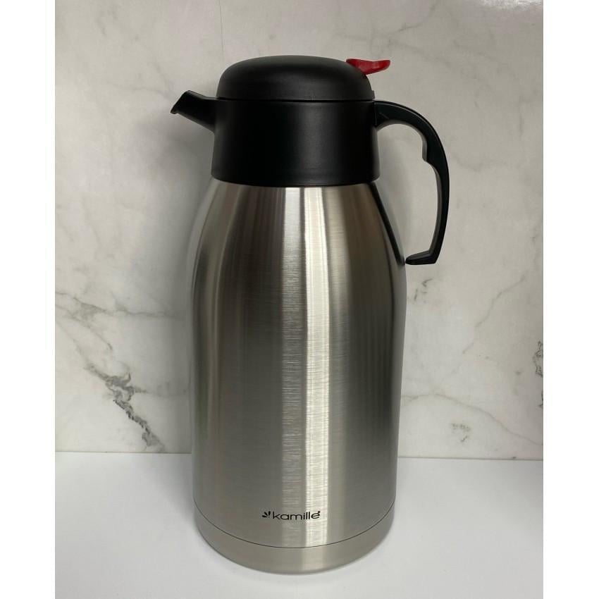 Термоглечик Kamille КМ-2217 из нержавеющей стали с пластиковой крышкой 2500 мл (2035195386)