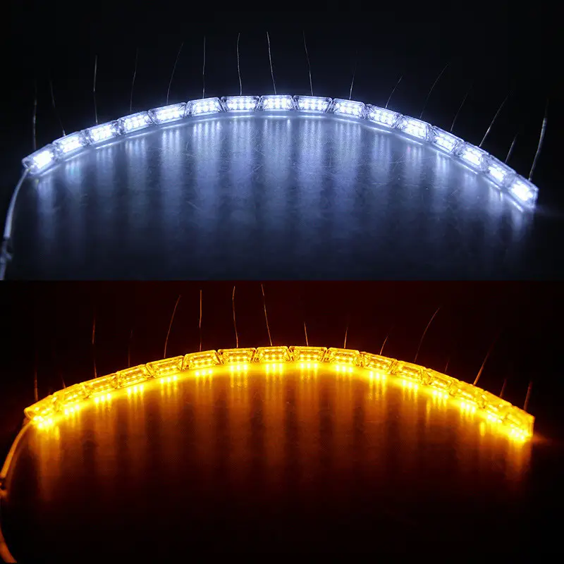 Денні ходові вогні гнучкі CRYSTAL RGB з анімацією запуску для AUDI 50-70 см (00285) - фото 4 Денні ходові вогні гнучкі CRYSTAL RGB з анімацією запуску для AUDI 50-70 см (00285) - фото 4