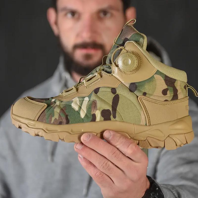 Черевики чоловічі військові Lesko 661 CP автоматична пряжка р. 42 Camouflage (25714211) - фото 5