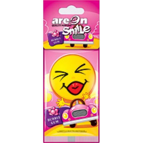 Освежитель воздуха Areon сухой листик Smile Dry Bubble Gum (ASD12) - фото 1