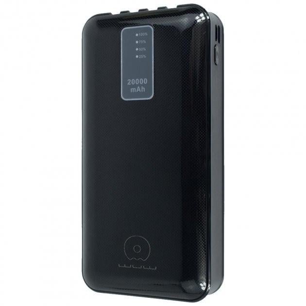 Повербанк WUW U40 Micro-USB/Type-C/Lightning/USB 20000 mAh Черный (216-00020)