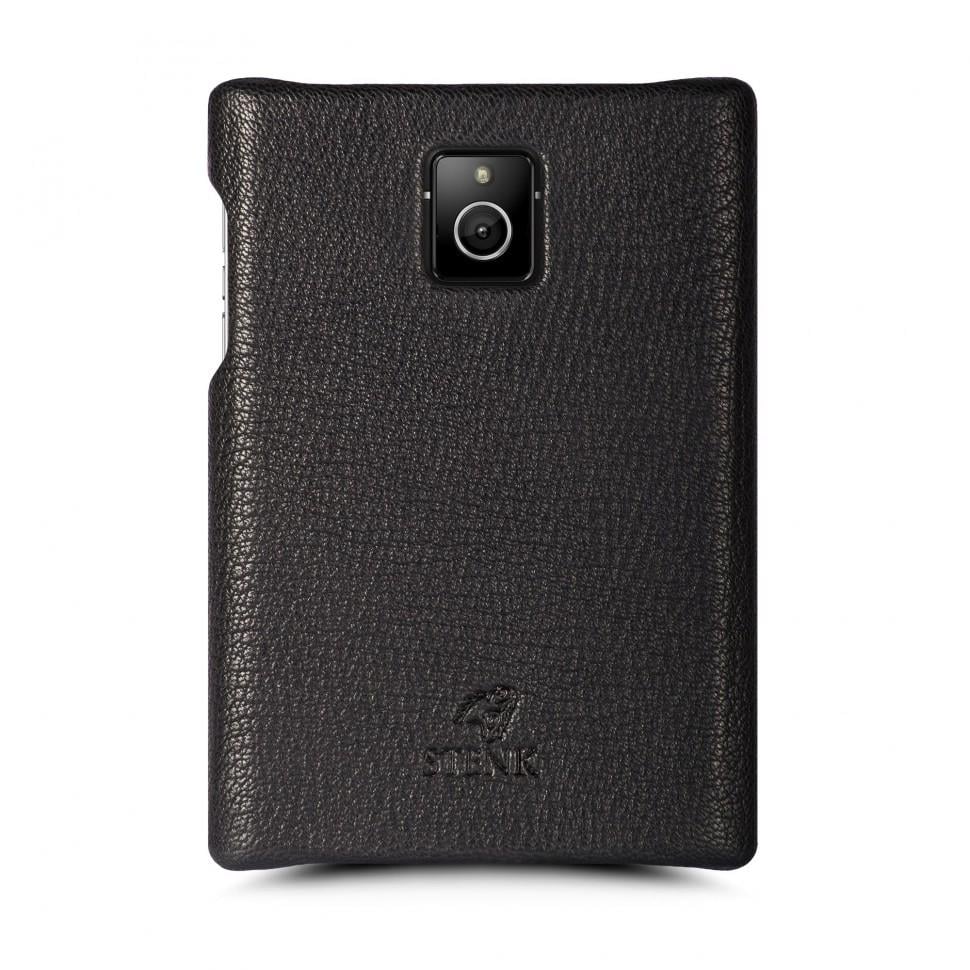 Кожаная накладка Stenk Cover для BlackBerry Passport Черный (69238)