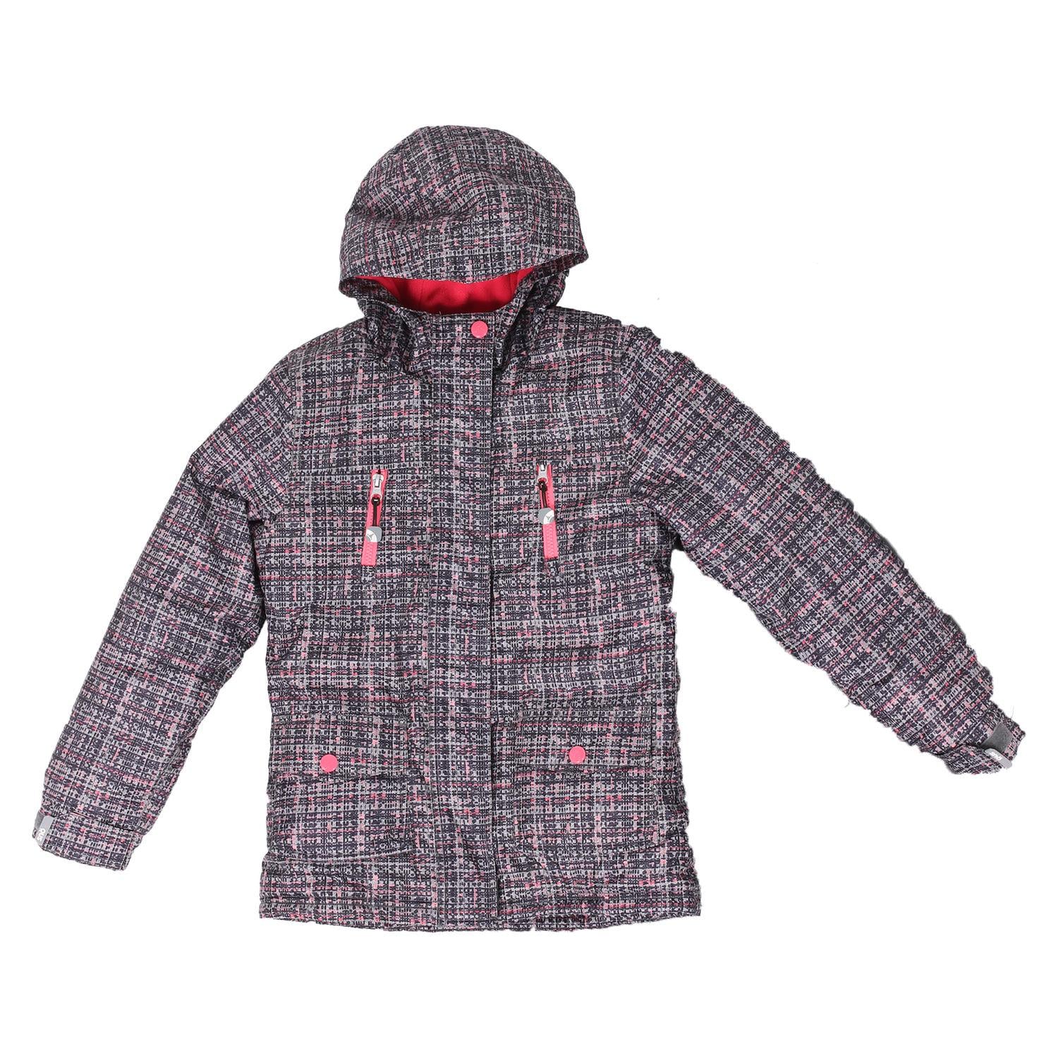 Куртка детская зимняя SNO F18J322 для девочки 134-140 см Серо-коралловый (F18J322-Gray_Coral-8)