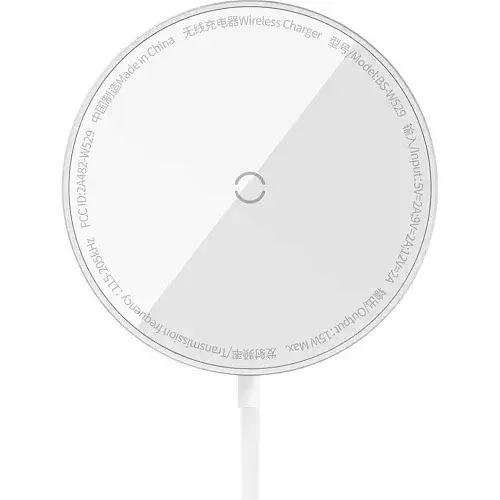 Зарядное устройство беспроводное BASEUS Simple Mini3 Magnetic Wireless Charger CCJJ040012 15W Silver