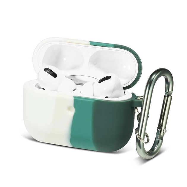 Чехол для наушников силиконовый Rainbow Silicone Case for AirPods Pro Green