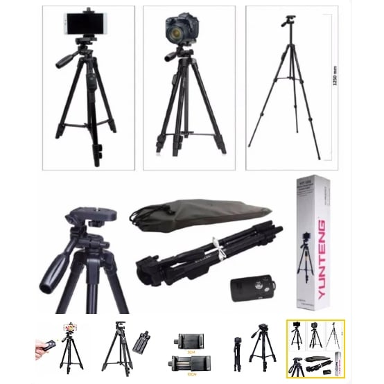 Штатив Yunfeng TRIPOD 3388 пульт дистанційного керування для камери та телефону (18218750) - фото 4