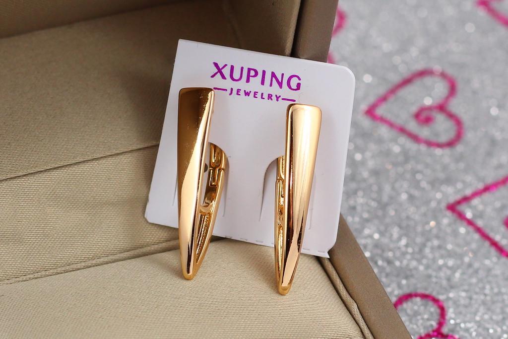 Серьги Xuping Jewelry Золотая дорожка 1,7 см Золотистый (1565626948)