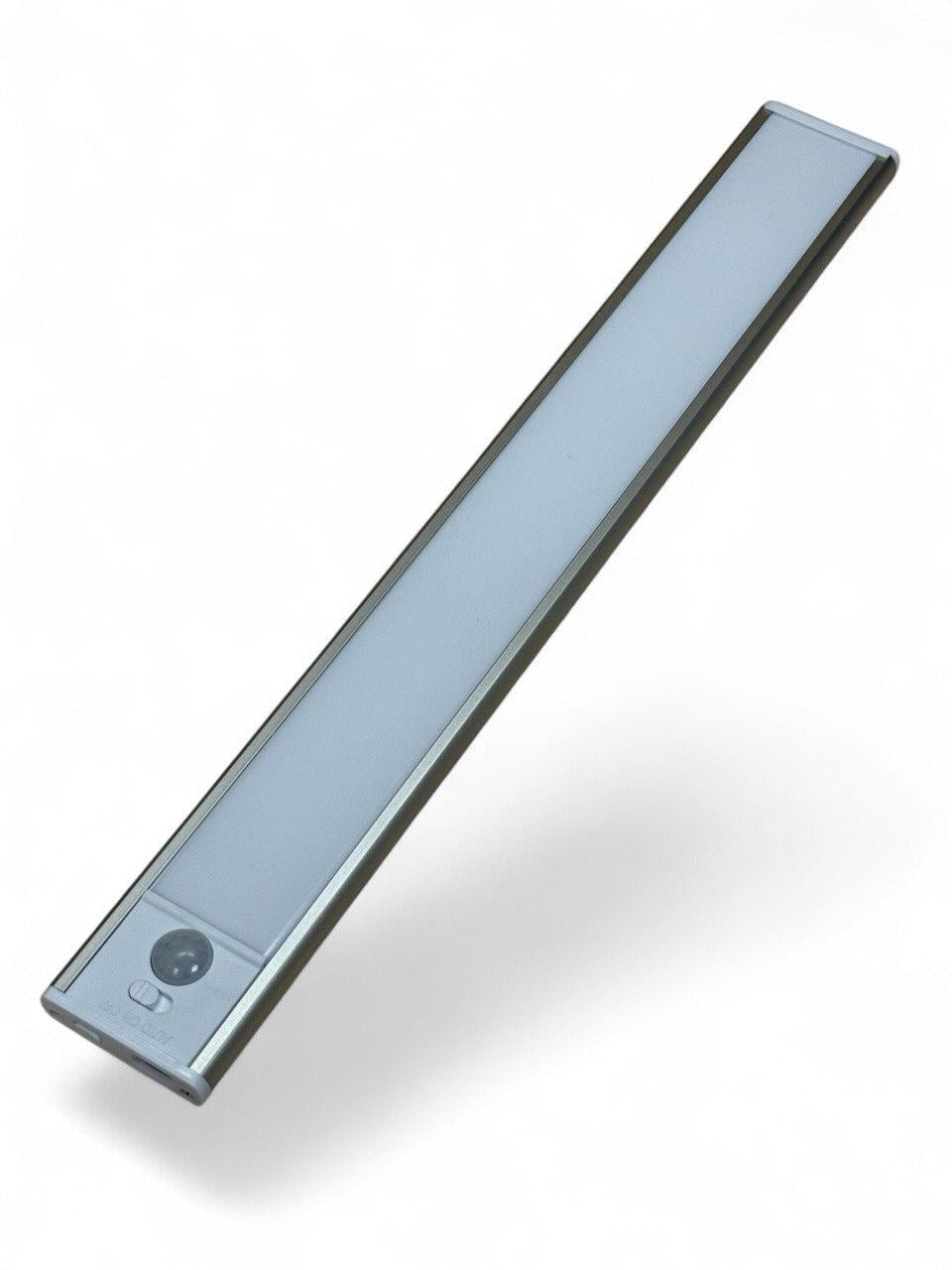 Светильник LED L1007-40S с аккумулятором 1500 mAh/датчиком движения и освещенности 3 режима магнитный 400х40х10 мм (2889814932)