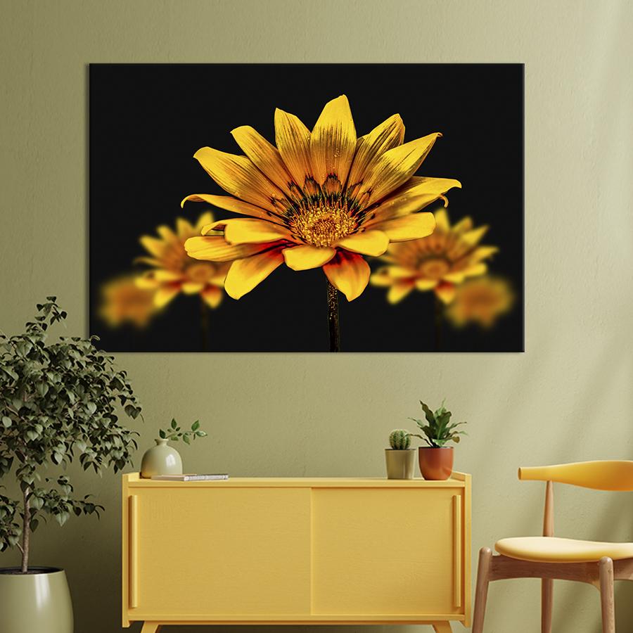 Картина на холсте Жёлтые цветы 51x34 см (831-1)