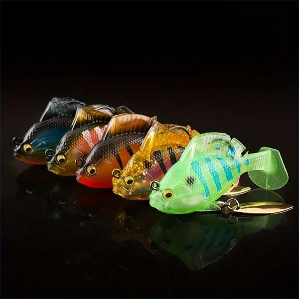 Силиконовые приманки L00115-2 на щуку/судака/окуня с грузилом весом 14 г 5 шт. (L00115-2) - фото 7