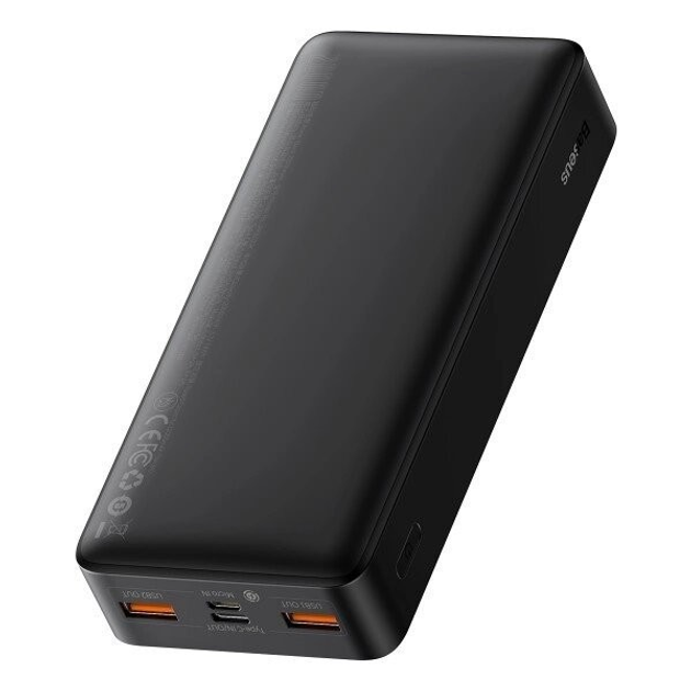 Повербанк BASEUS Bipow Digital Display 20000 mAh 3A 2USB/1Type-C. QC 20W Черный - фото 4