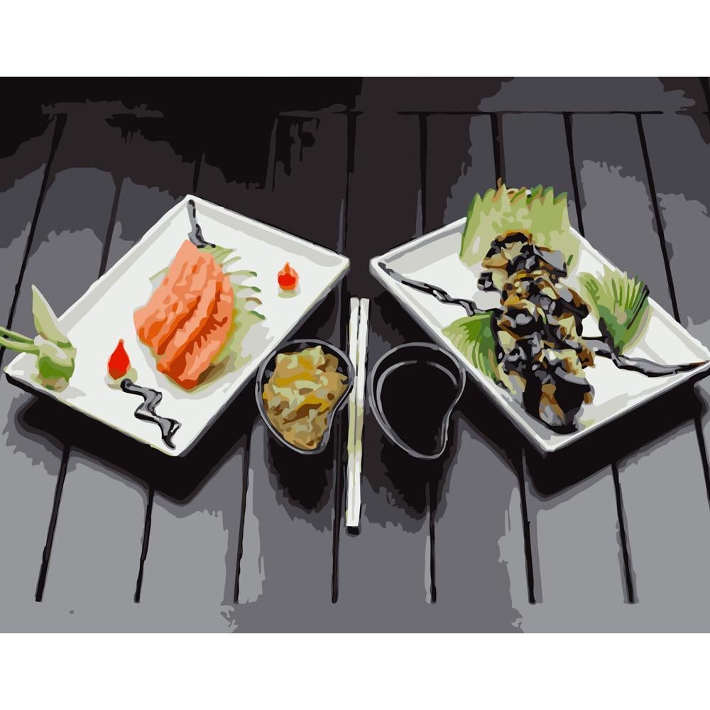 Картина за номерами Strateg Преміум Японські делікатеси 40х50 см (GS286) Картина за номерами Strateg Преміум Японські делікатеси 40х50 см (GS286)