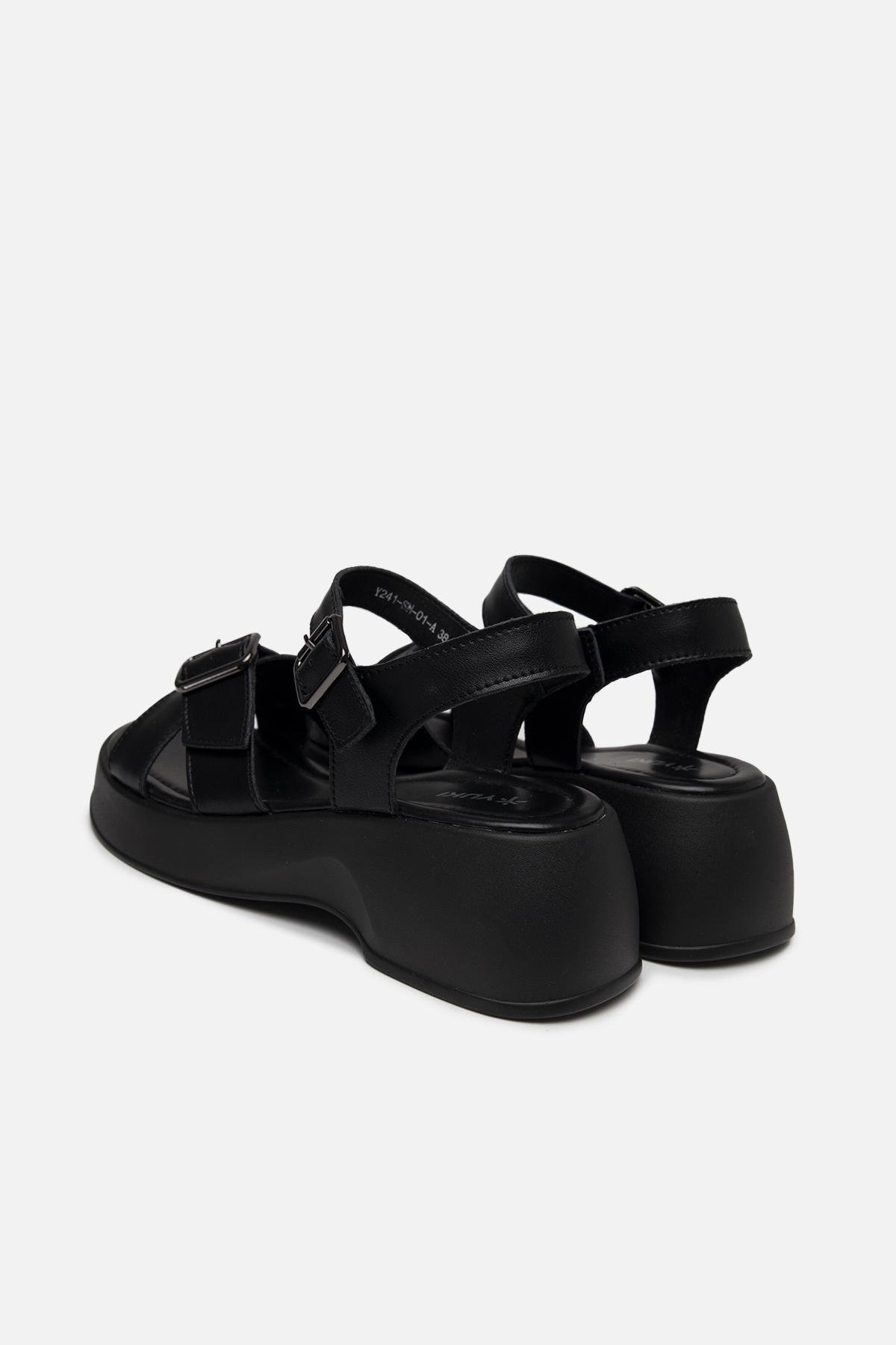 Босоножки на платформе р. 41 Черный (SKT000941290) - фото 4 Босоножки на платформе р. 41 Черный (SKT000941290) - фото 4