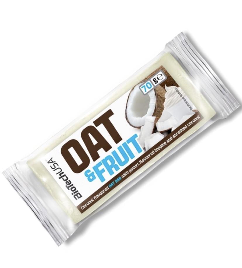 Батончик BioTeсh Oat and Fruits Bar йогурт/кокос 70 г