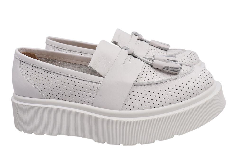 Туфли женские Aquamarin из кожи на платформе р. 37 Белый (1911-21LTCP) Туфли женские Aquamarin из кожи на платформе р. 37 Белый (1911-21LTCP)