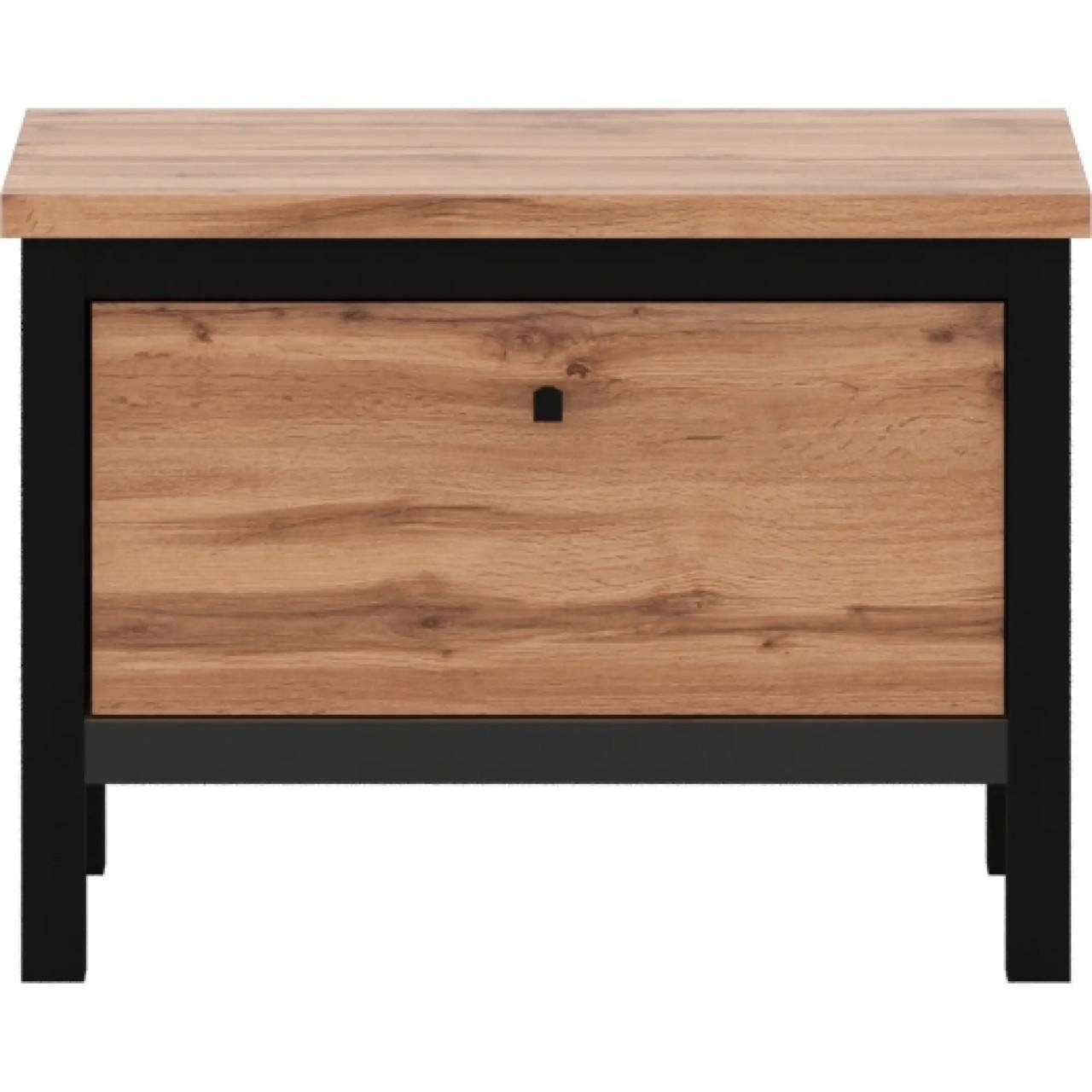 Тумба для обуви Гербор Чос KOM1D Дуб Тахо/Черный (GRB-1407) Тумба для обуви Гербор Чос KOM1D Дуб Тахо/Черный (GRB-1407)