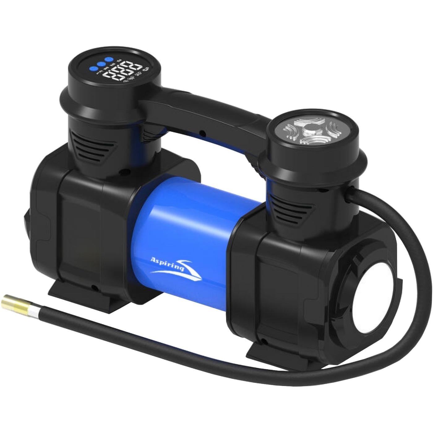Портативный компрессор автомобильный Aspiring Airflow 4 metal 60 л 120W Black/Blue (ATM400)