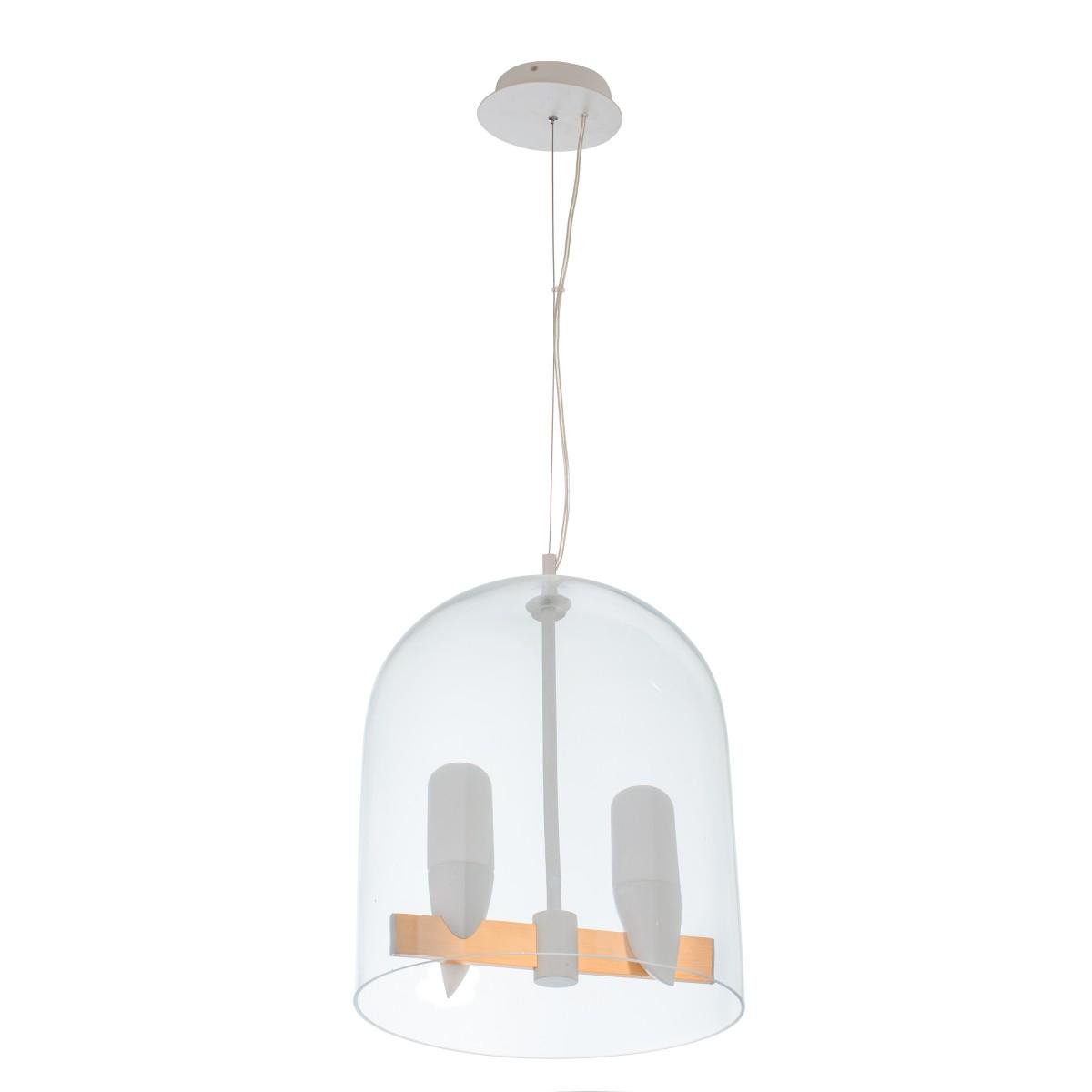 Люстра для спальни подвесная современная лофт Brille BL-572S/2х5 W WH LED