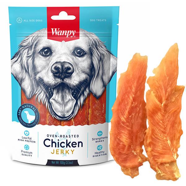 Лакомство для собак Wanpy Chicken Jerky 0,1 кг