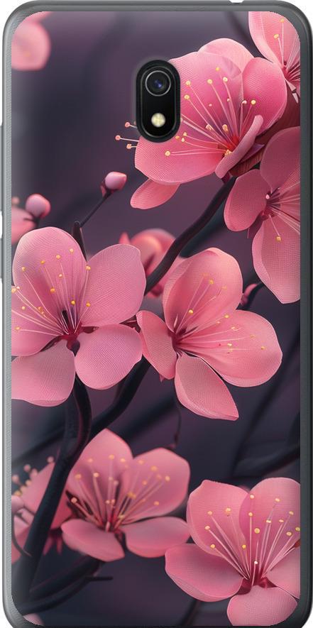 Чехол на Xiaomi Redmi 8A Пурпурная сакура (6075t-1794-42517)