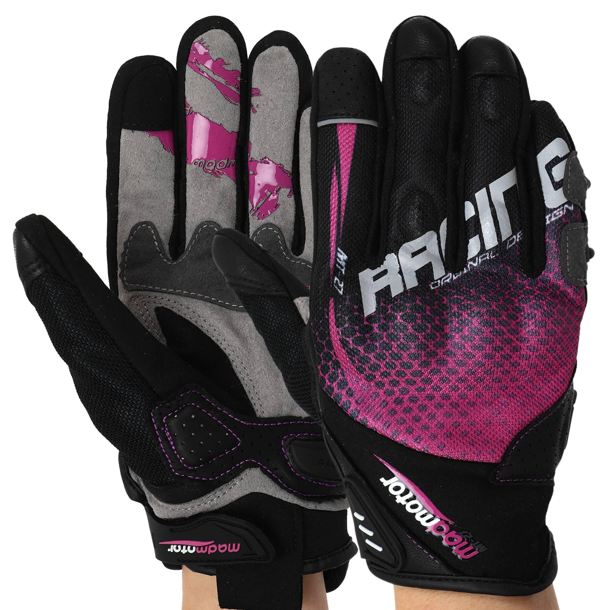 Моторукавички MADMOTOR MT-27 L Чорно-фіолетовий