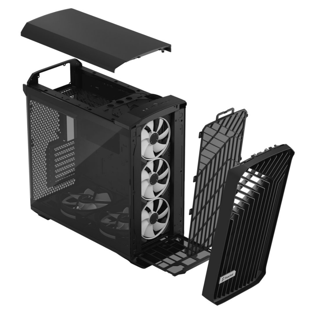 Корпус для пк Miditower Fractal Design Torrent RGB TG LightTint без блока питания Black (586789) - фото 6