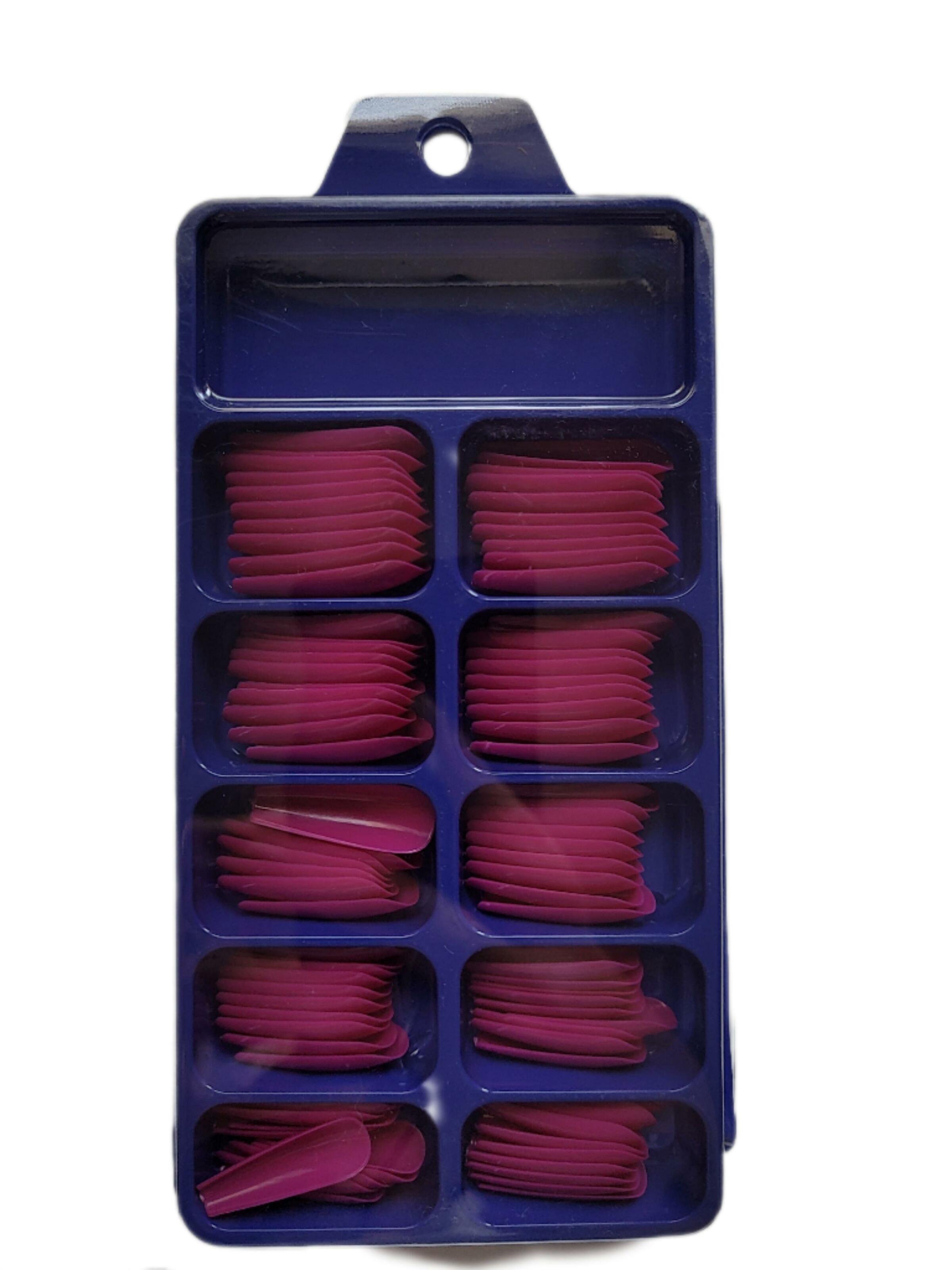 Накладные ногти Bananahall BLC028 Балерина 100 шт. Фиолетово-розовый (A9742) - фото 3