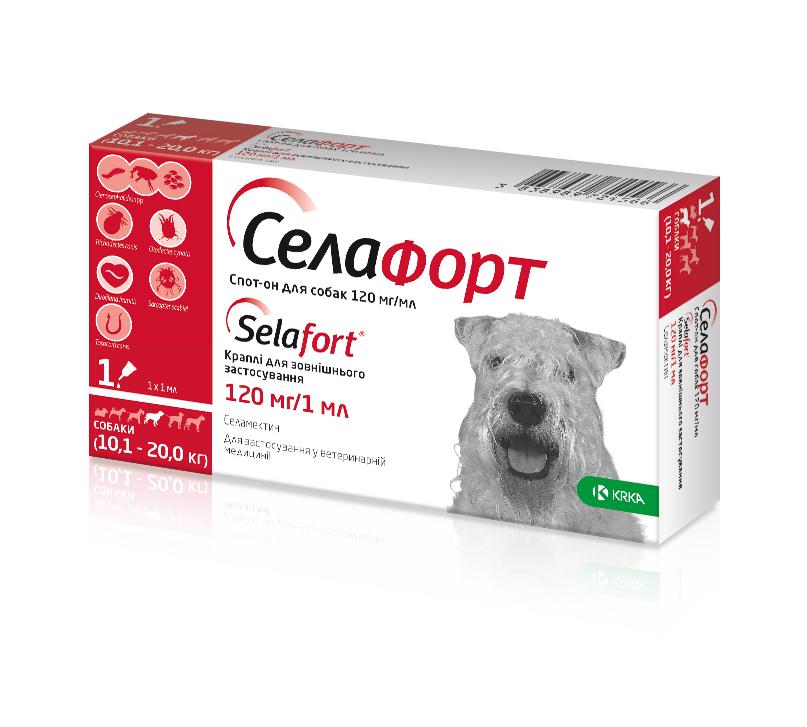 Противопаразитарные капли для собак Selafort 1 мл (003037)