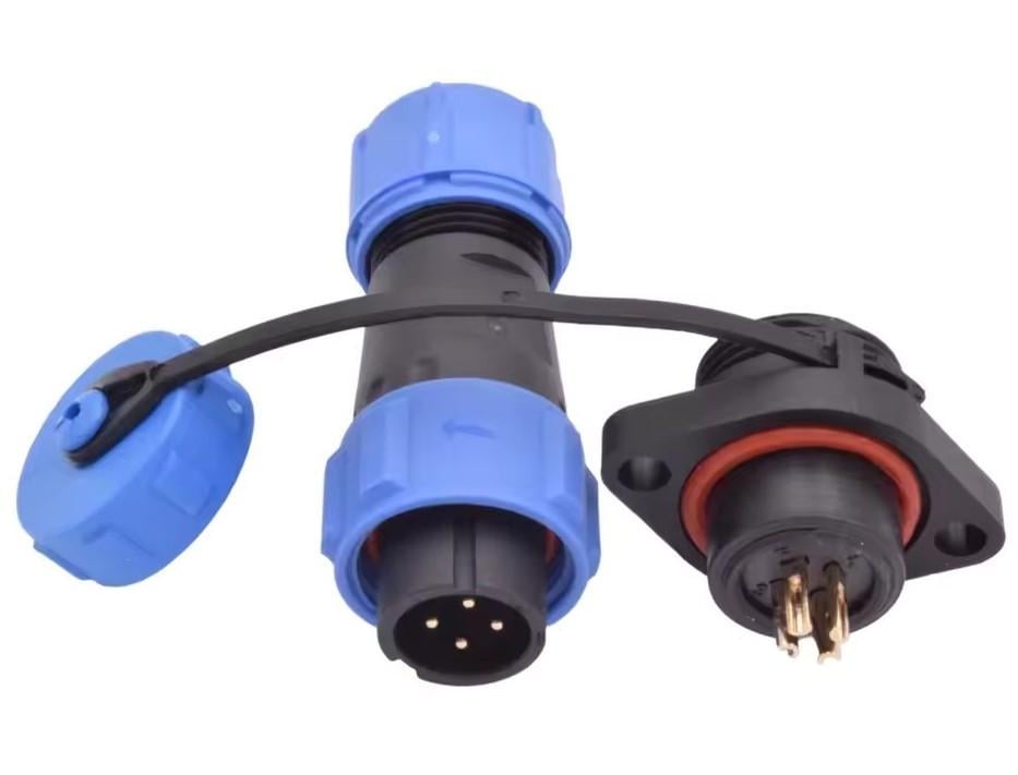 Разъем герметичный SP13 IP68 розетка/штекер на кабель SP13 4F-F-M 4pin 5 А (2733414884)
