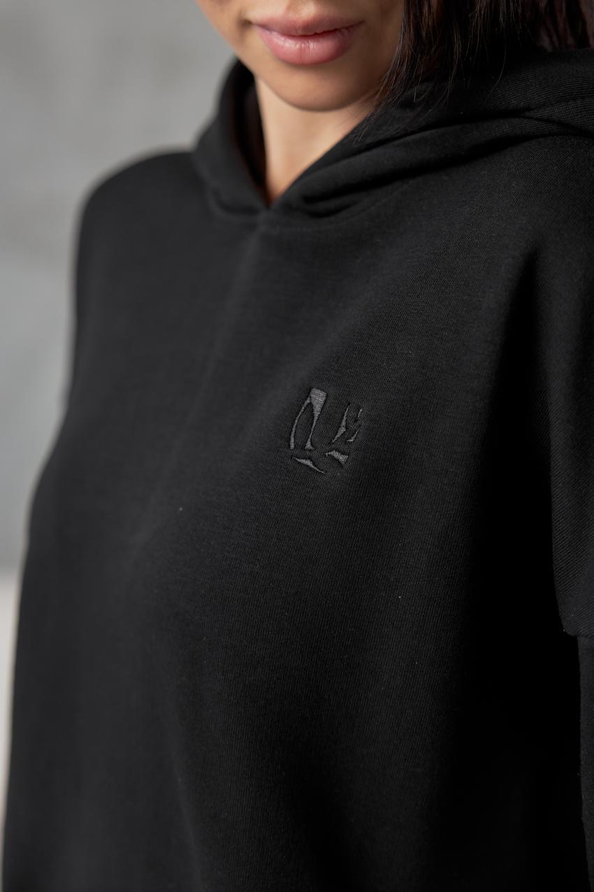 Худи женское М175.3 M Черный (842-1-61) - фото 3 Худи женское М175.3 M Черный (842-1-61) - фото 3