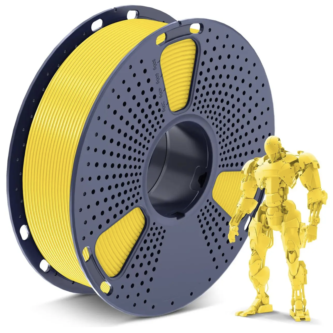 Филамент для 3D-принтеров SUNLU PLA Reusable Spool 1,75 мм 1 кг 330 м 200-240°C Yellow (04441012Z)